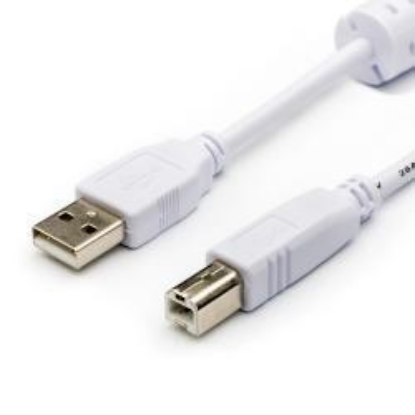 Изображение Кабель соединительный Atcom AT8099 USB 2.0 A USB 2.0 B белый 3 м