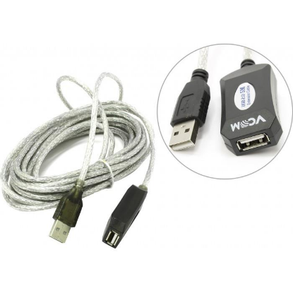 Изображение Кабель удлинительный VCOM VUS7049-5M USB 2.0 A USB 2.0 A  5 м