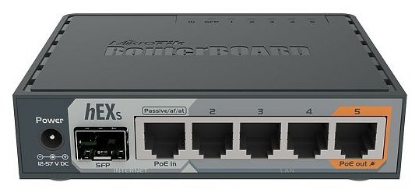 Изображение Маршрутизатор/коммутатор MikroTik hEX S (RB760iGS)