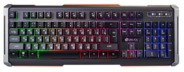 Изображение Клавиатура Oklick 717G BLACK DEATH (USB), (черный)