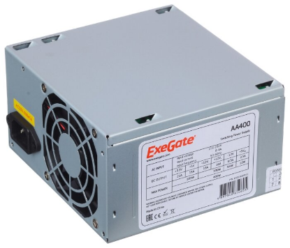 Изображение Блок питания ExeGate AA400 400W с защитой от выдергивания (EX253682RUS) (400 Вт )