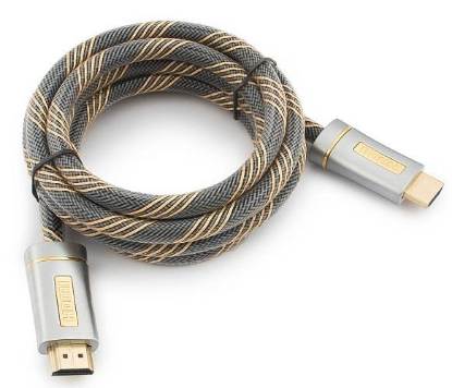 Изображение Кабель Cablexpert CC-P-HDMI02-1M HDMI-HDMI (серый) (1 м)