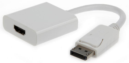 Изображение Переходник Gembird A-DPM-HDMIF-002-W DisplayPort-HDMI (белый) (0,2 м)