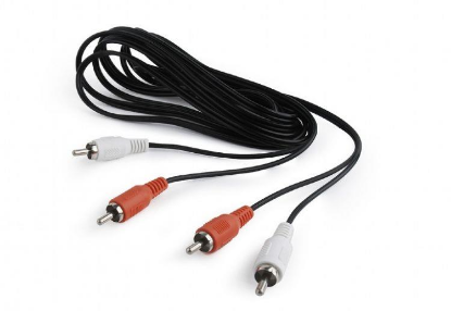 Изображение Кабель соединительный Cablexpert CCA-2R2R-7.5M RCA x2-RCA x2 (черный) (7,5 м)