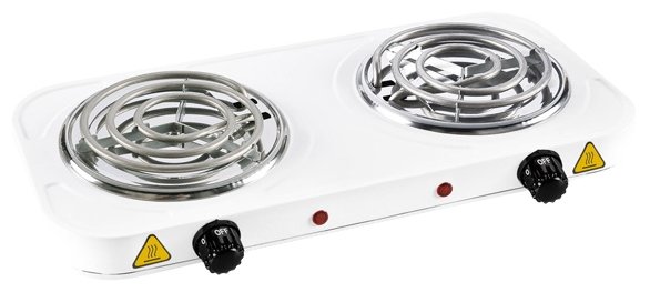 Изображение Плита настольная Sakura ПЭ-03 (электрическая, эмаль, белый)