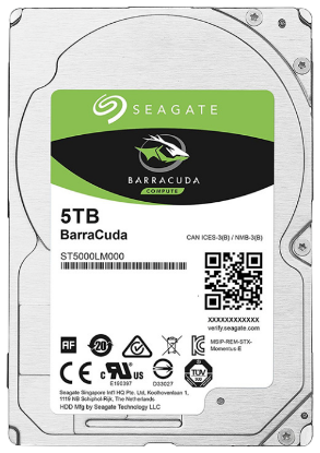 Изображение Жесткий диск 2.5" 5000 ГБ Seagate ST5000LM000 , 5400 rpm, 128 МБ