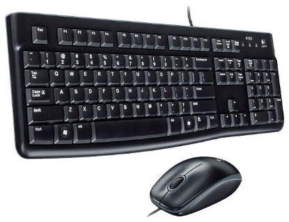 Изображение Комплект клавиатура и мышь Logitech Desktop MK120 Black USB