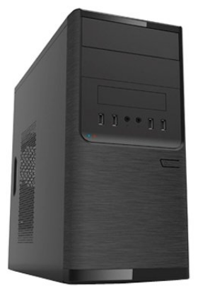 Изображение Корпус Powerman ES701 (mATX, черный, 450 Вт)/()