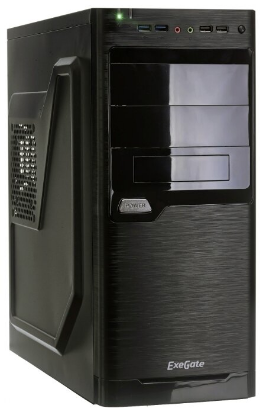 Изображение Корпус ExeGate XP-330U (mATX, ATX, черный, 500 Вт)/()