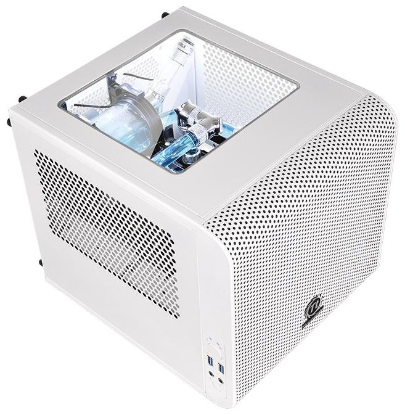 Изображение Корпус Thermaltake Core V1 (Mini-ITX, белый, без БП)/(CA-1B8-00S6WN-01)