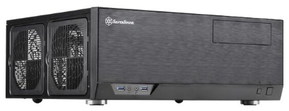 Изображение Корпус SilverStone GD09B (mATX, ATX, черный, без БП)/()