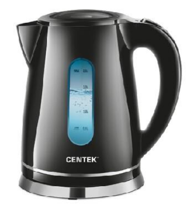 Изображение Электрический чайник CENTEK CT-0043 (2200 Вт/2 л /металл, пластик/черный)