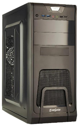 Изображение Корпус ExeGate CP-603 (mATX, ATX, черный, 450 Вт)/()