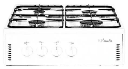 Изображение Плита настольная ЛЫСЬВА ПГН 41 М (газовая, эмаль, белый)