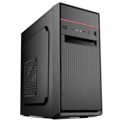 Изображение Корпус ExeGate BAA-107U (mATX, черный, 400 Вт)/()