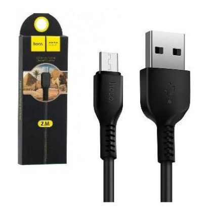 Изображение Кабель соединительный Hoco X20 USB 2.0 A Micro USB 2.0 B черный 1 м