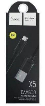 Изображение Кабель соединительный Hoco X5 USB 2.0 A USB Type-C черный 1 м