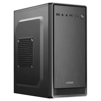 Изображение Корпус Ginzzu B180 (mATX, черный, без БП)/()