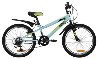 Изображение Велосипед Novatrack Racer 20 6 (голубой/20 "/12.0 ")-2020 года 20SH6V.RACER.BL20