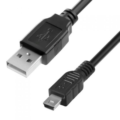 Изображение Кабель соединительный Greenconnect GCR-UM2M5P-BB2S-1.8m USB 2.0 A mini USB 2.0 B черный 1,8 м