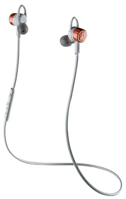 Изображение Bluetooth-гарнитура/наушники Plantronics BackBeat GO 3 (белый, оранжевый)