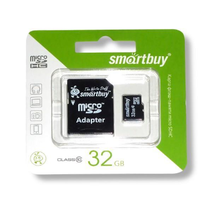 Изображение Карта памяти SmartBuy MicroSDHC Class 10 32 Гб адаптер на SD