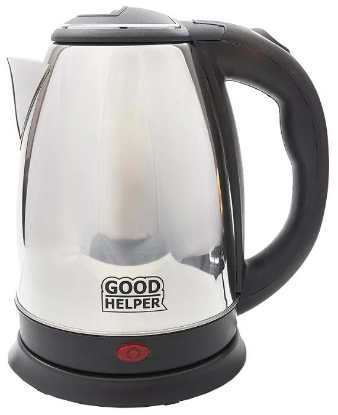 Изображение Электрический чайник Goodhelper KS-18B02 (1500 Вт/1,8 л /металл/черный, серебристый)