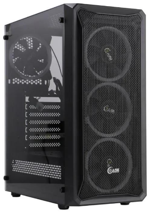 Изображение Корпус PowerCase Mistral Z4 Mesh (mATX, ATX, Mini-ITX, черный, без БП)/(CMIZB-R4)