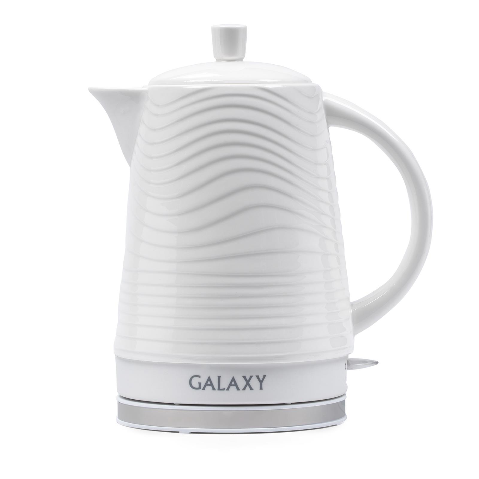 Изображение Электрический чайник Galaxy GL0508 (1400 Вт/1,9 л /керамика/белый)