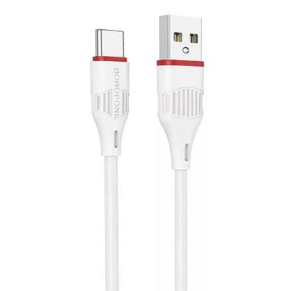 Изображение Кабель соединительный BOROFONE BX17 Enjoy USB 2.0 A USB 3.0 C белый 1 м