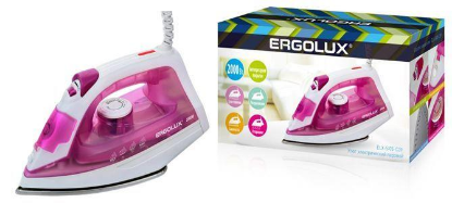 Изображение Утюг Ergolux ELX-SI05-C39 (2000 Вт/белый, фиолетовый)