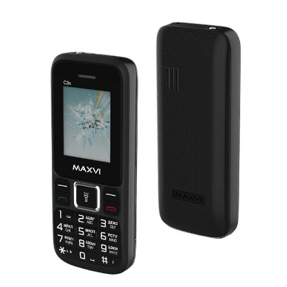 Изображение Мобильный телефон MAXVI C3N,черный