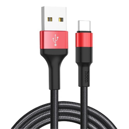 Изображение Кабель соединительный Hoco X26 Xpress USB 2.0 A USB Type-C черный/красный 1 м