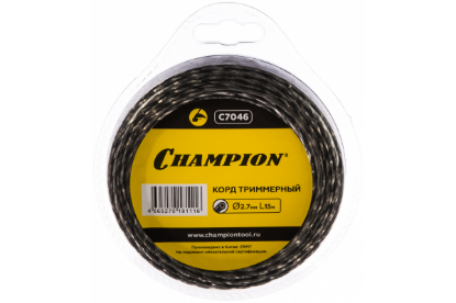 Изображение Леска для триммера CHAMPION C7046 Tri-twist