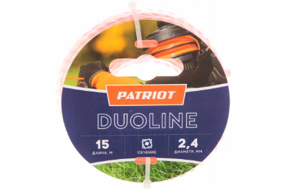 Изображение Леска для триммера Patriot Duoline 805401161