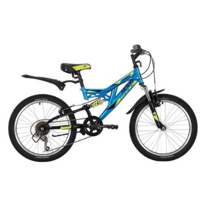 Изображение Велосипед Novatrack SHARK 20 (синий/20 "/12.0 ")-2021 года 20SS6V.SHARK.BL20