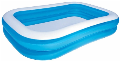 Изображение Бассейн надувной  Bestway Blue Rectangular Family 54006