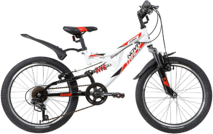 Изображение Велосипед Novatrack Shark 20 (белый/20 "/)-2020 года 20SS6V.SHARK.WT20
