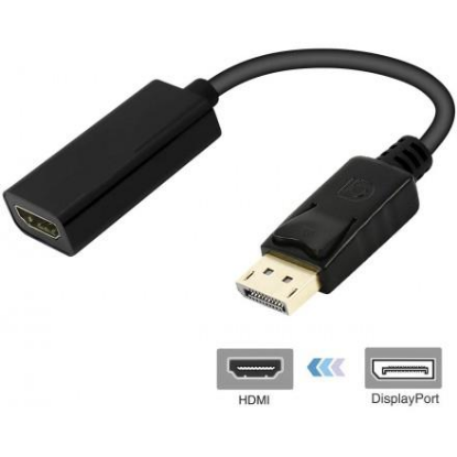 Изображение Переходник KS-is KS-460 DisplayPort-HDMI (черный) (0,2 м)