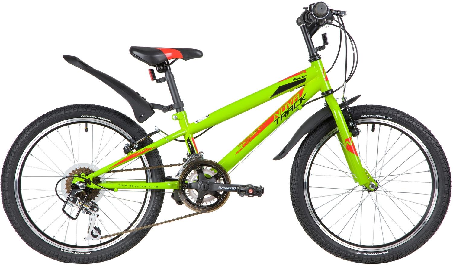 Изображение Велосипед Novatrack Racer 12-spd 20 (зеленый/20 "/)-2020 года 20SH12V.RACER.GN20