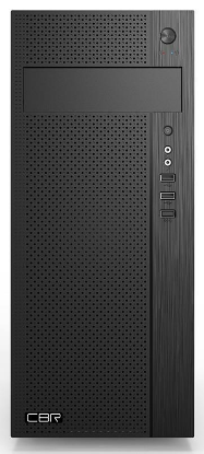 Изображение Корпус CBR ATX Miditower E185 (mATX, ATX, Mini-ITX, черный, без БП)/(PCC-ATX-E185-WPSU)