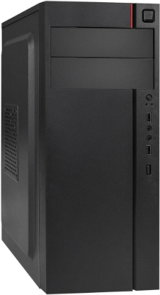 Изображение Корпус ExeGate AA-440-AA400 (mATX, ATX, Mini-ITX, черный, 400 Вт)/(EX290184RUS)