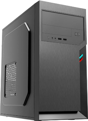 Изображение Корпус Foxline FL-702 w/o PSU (mATX, черный, без БП)/()