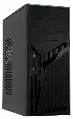 Изображение Корпус PowerCool S1007BKU3 (ATX, micro-ATX, черный, 450 Вт)/()