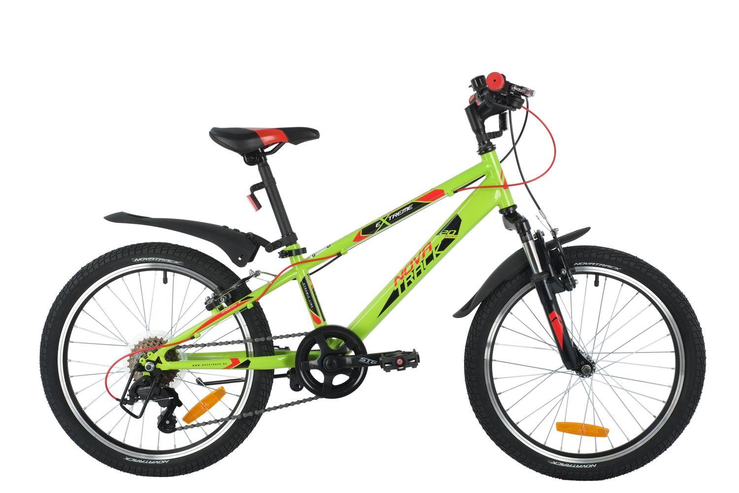 Изображение Велосипед Novatrack Extreme 20 (зеленый/20 "/10.0 ")-2021 года 20SH6V.EXTREME.GN21