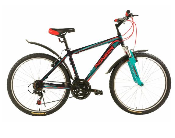 Изображение Велосипед Pioneer Cowboy 26 (красный, черный, мятный/26 "/19.0 ")-