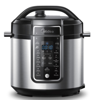 Изображение Мультиварка Midea MPC-6037 (1000 Вт/5,7 л /черный, серебристый)