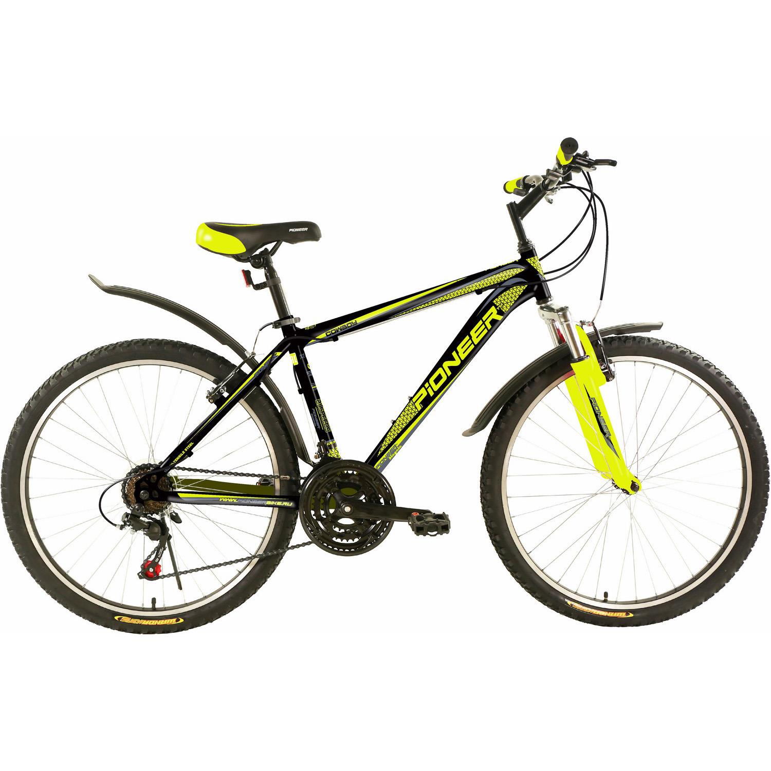 Изображение Велосипед Pioneer Cowboy 26 (серый, черный, зеленый/26 "/19.0 ")-