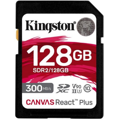 Изображение Карта памяти Kingston SDXC Canvas React Plus Class 10 128 Гб  SDR2/128GB