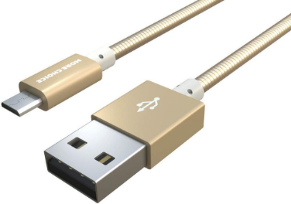 Изображение Кабель соединительный More Choice K31m Gold USB 2.0 A Micro USB 2.0 B золотой 1 м